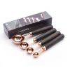 Kitchen Accessories 4Pcs/Set Measuring Cups Spoons Stainless Steel Plated Copper Wooden Handle Cooking Baking Tools - As pic show - 4-PC