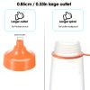 3pcs; Condiment Squeeze Bottles; Plastic Condiment Squeeze Bottles With Squeeze Top; Sauce Squeeze Bottles For Sauces; Kitchen Supplies - 3
