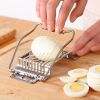 1pc; Stainless Steel Kitchen Tools; Egg Slicer; Egg Cutter - Silvery
