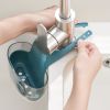 Cloud Sink Drain Basket Household Kitchen Faucet Rack Washing Dish Rag Sponge Pool Storage Hanging Bag - FV05-blue