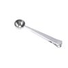 Coffee Scoop Long Handled with Bag Clip Stainless Steel Measuring Tea Powder Protein Powder Instant Powder Drinks Spoon Tablespoon - stainless steel