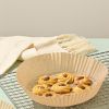 25/50pcs Air Fryer Disposable Paper Liner Non-stick Round Baking Steamer Paper Mats Home Kitchen Airfryer Food Basket Liner Mat - 25pcs white(opp bag)